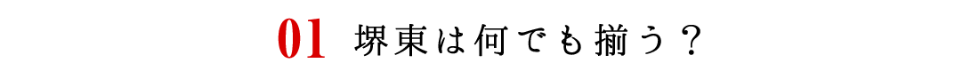 堺東は何でも揃う？